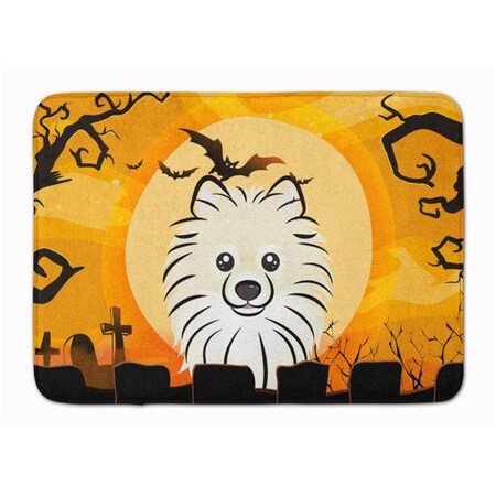 Carolines Treasures Carolines Treasures BB1765RUG Halloween Pomeranian Machine Washable Memory Foam Mat BB1765RUG